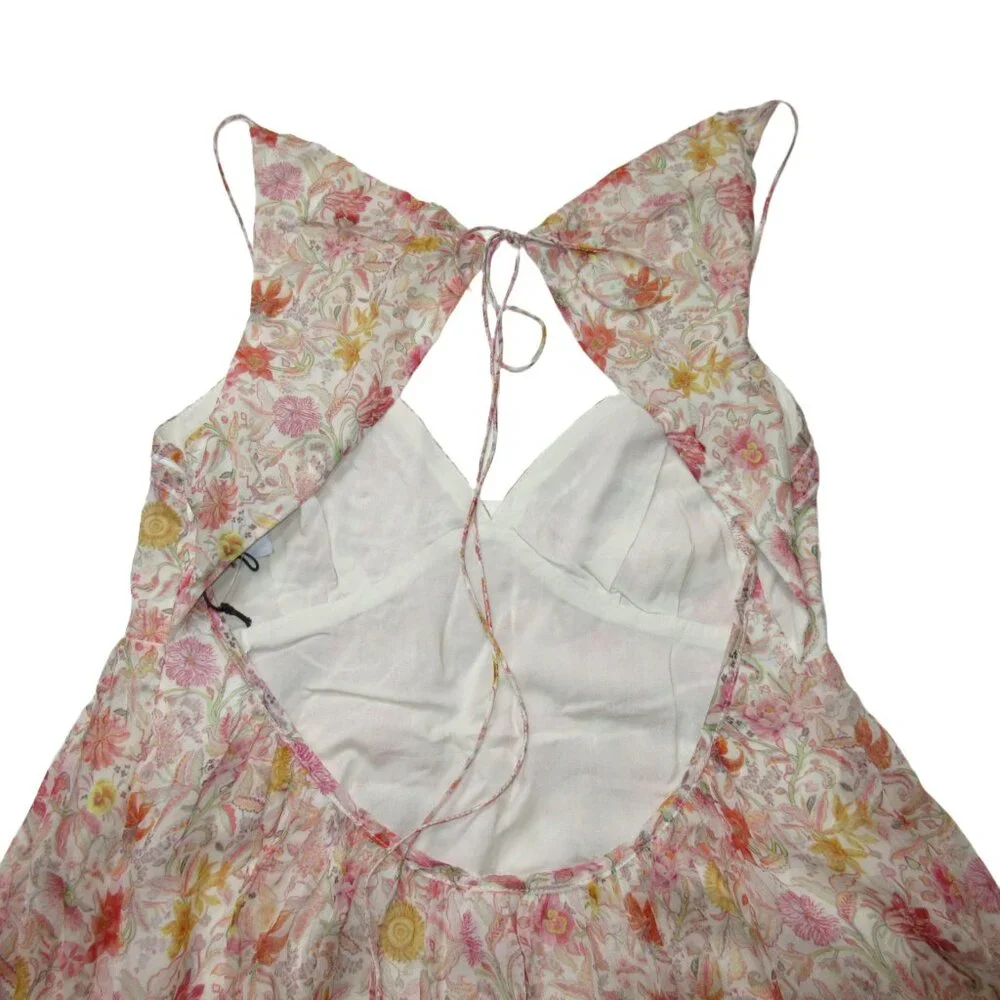 NWT J.Crew Open-back Silk Maxi in Liberty Garden Floral Dress 12